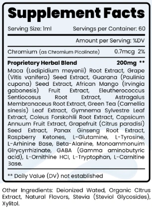 Hidragenix-Supplement-facts